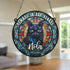 Cat Black Memorial Stained Glass Effect Suncatcher